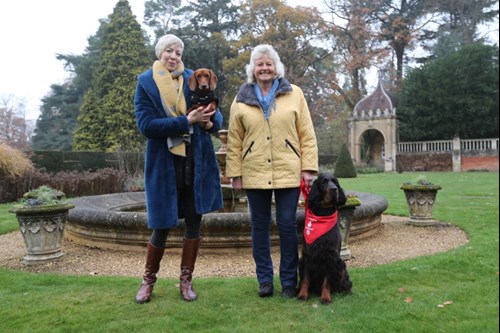 Sue and Sharwood with Emma and Sizzle